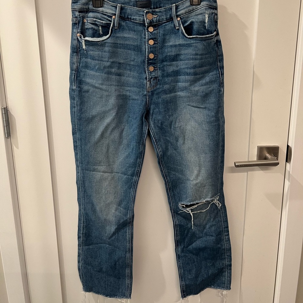 MOTHER Pixie Button Fly Jeans - Picture 3 of 5